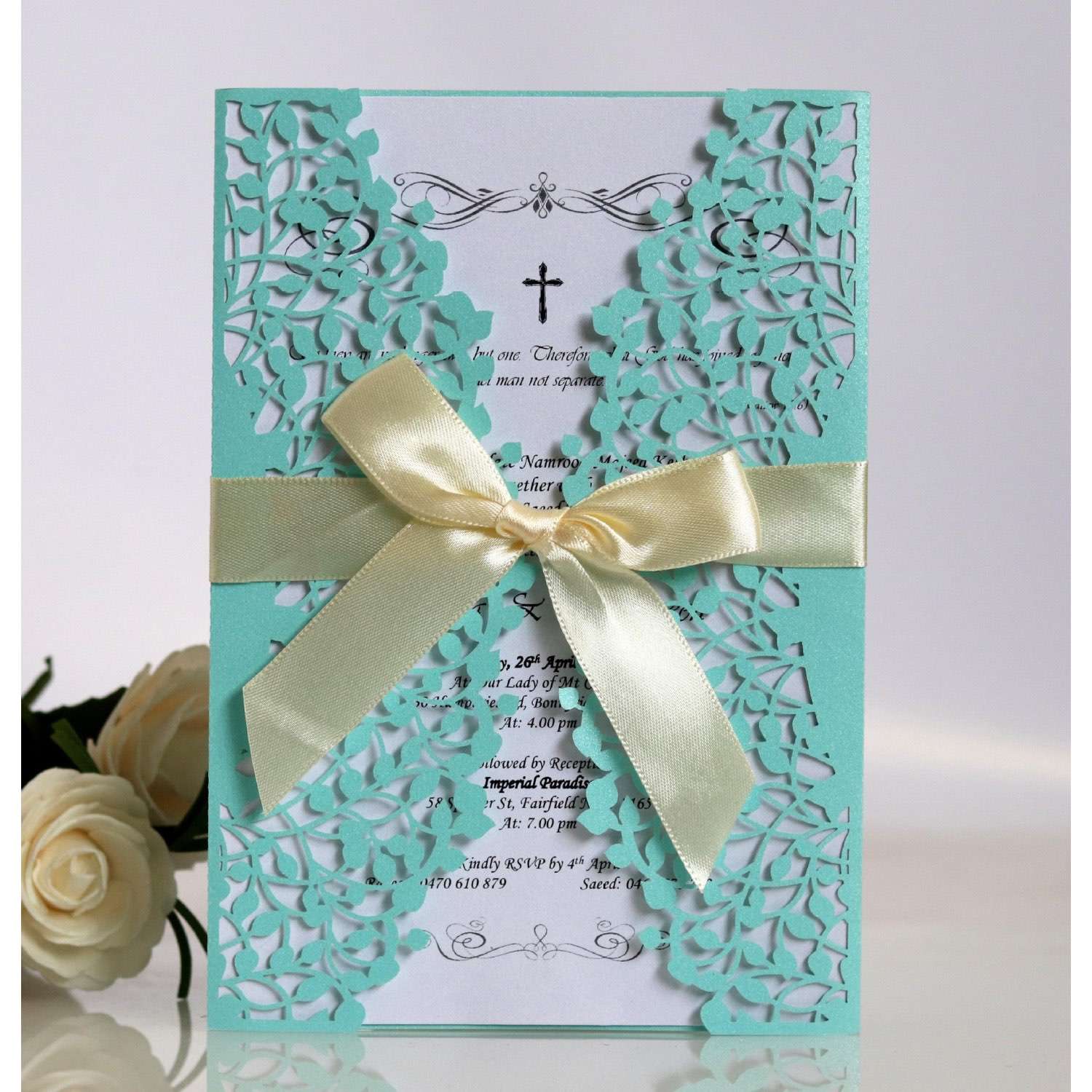 Laser Invitation Card With Envelope Wedding Invitation Rectangle 2020